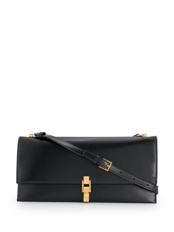 Saint Laurent Foldover Shoulder Bag - Black