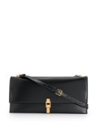 Saint Laurent Foldover Shoulder Bag - Black