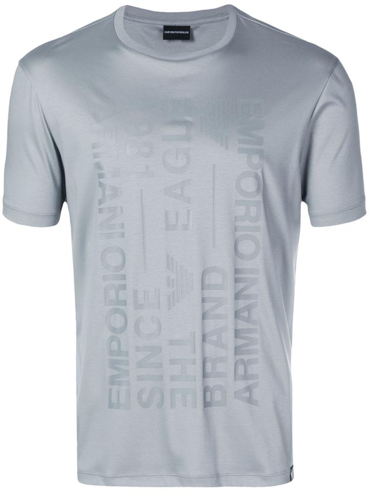 Emporio Armani Logo Design T-shirt - Grey