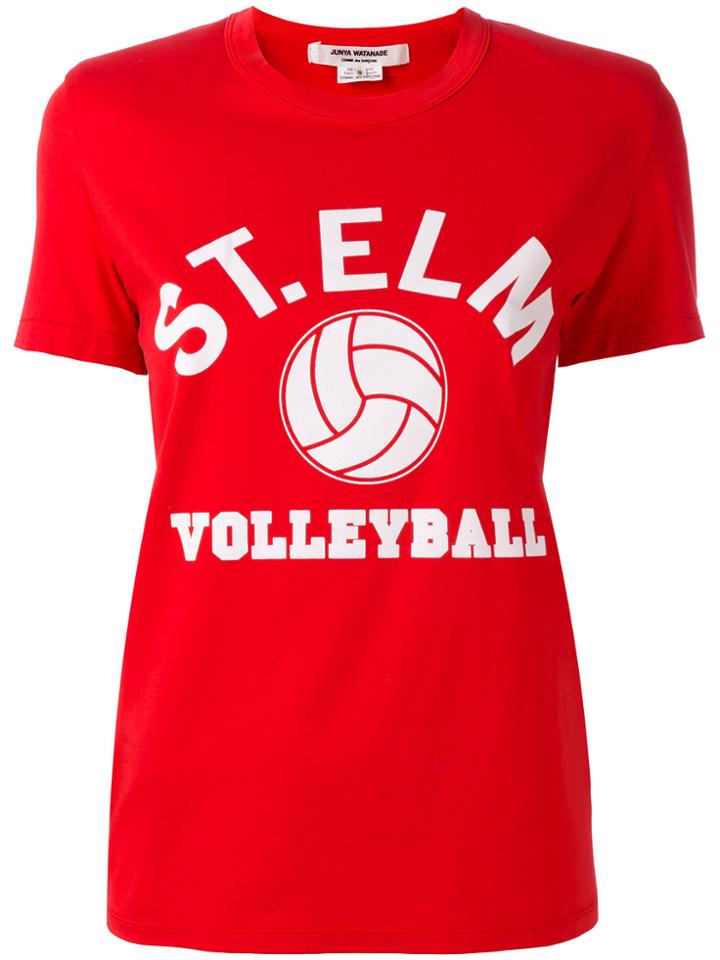 Junya Watanabe Volleyball Print T-shirt - Red