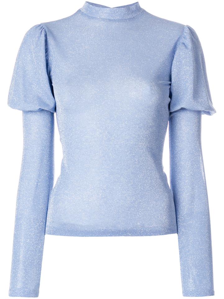Vivetta Puffed Sleeved Top - Blue