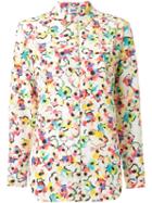 Sonia By Sonia Rykiel Flower Print Shirt, Women's, Size: 40, Polyester