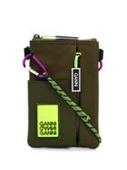 Ganni Neon Shoulder Bagsh - Green
