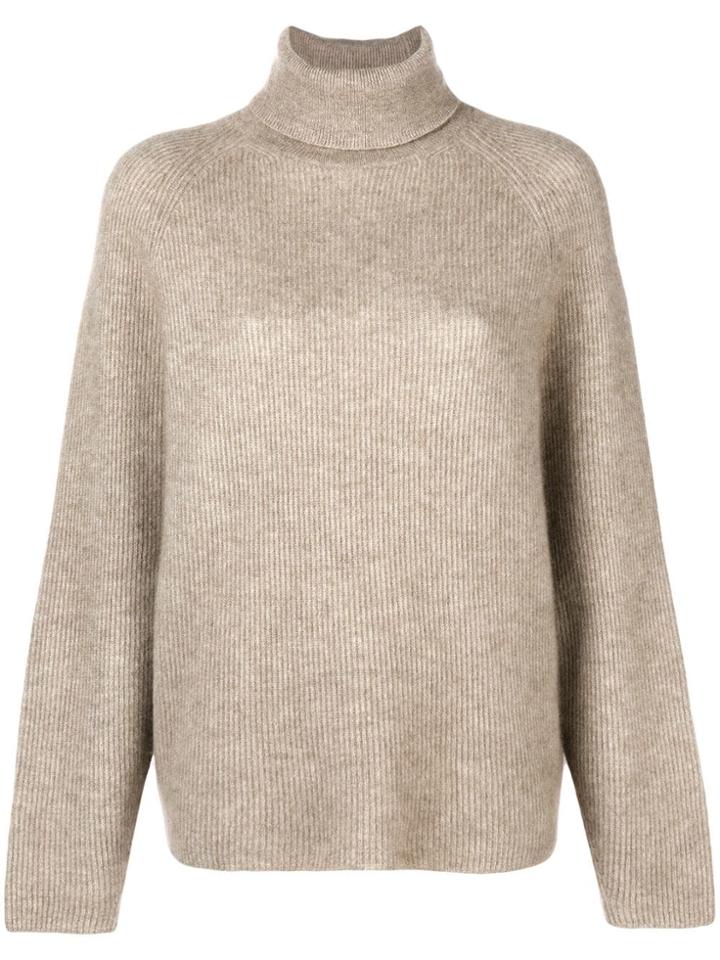 Gabriela Hearst Gurley Polo Neck Jumper - Nude & Neutrals