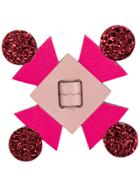Anya Hindmarch Flower Bag Charm - Pink & Purple