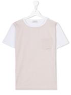Paolo Pecora Kids Two Tone T-shirt - Nude & Neutrals