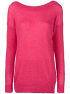 Erika Cavallini Boat Neck Sweater - Pink