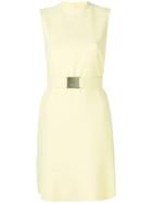 Nº21 Belted Flared Dress - Yellow