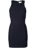 Cinq A Sept V-shaped Detail Short Dress - Blue
