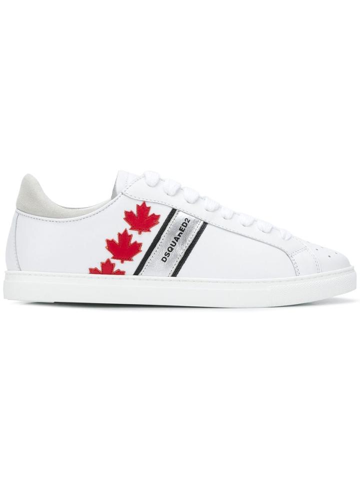 Dsquared2 Maple Leaf Sneakers - White