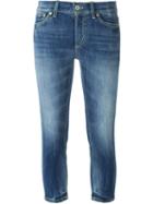 Dondup Cropped Skinny Jeans, Women's, Size: 25, Blue, Cotton/polyester