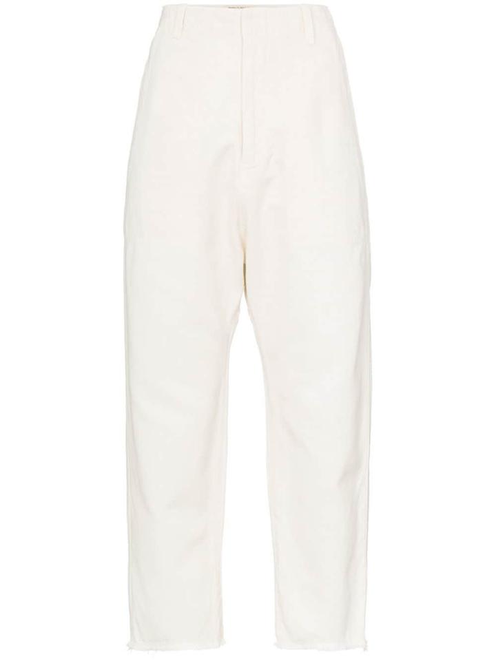 Nili Lotan Drop Crotch Slim-leg Jeans - White