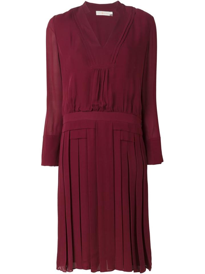 Tory Burch Pleated Flared Dress