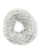 Yves Salomon Sheared Knit Collar - Grey