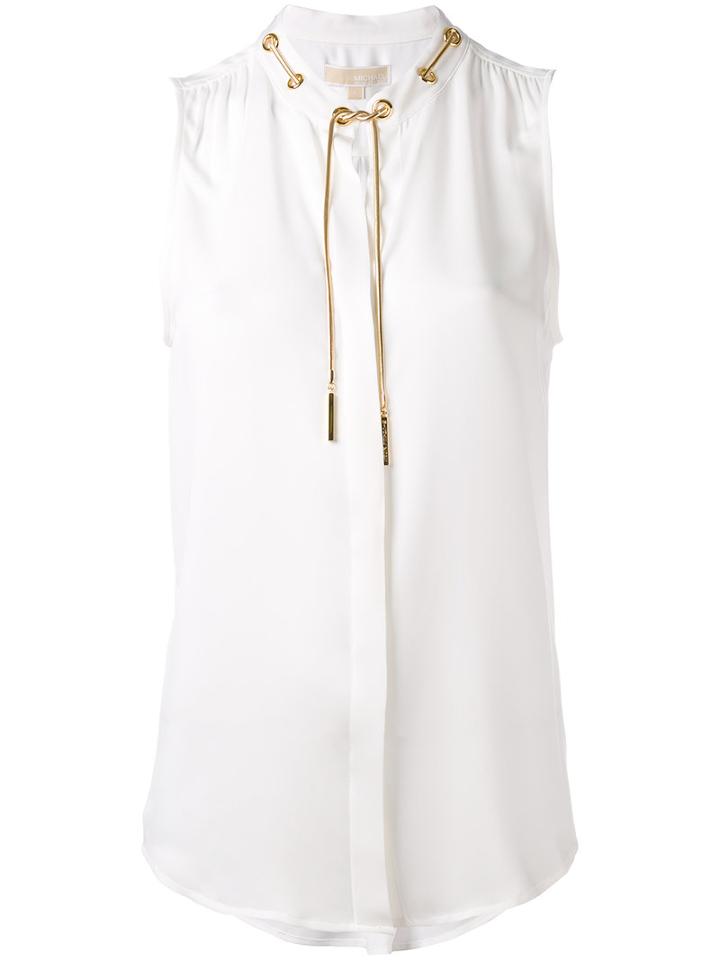 Michael Michael Kors - Classic Blouse - Women - Silk - M, White, Silk