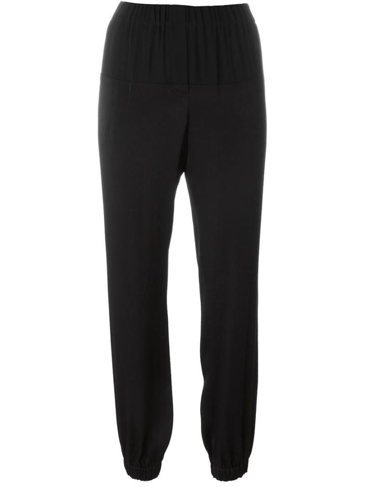 Lanvin Drop Crotch Trousers, Women's, Size: 38, Black, Acetate/viscose