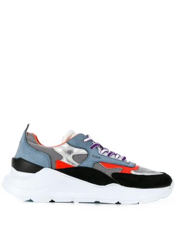 D.a.t.e. Panelled Sneakers - Black