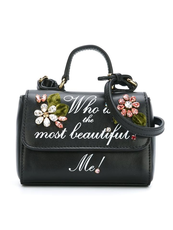 Dolce & Gabbana Kids Small Embellished Tote, Girl's, Black