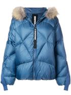 As65 Oversized Hooded Down Jacket - Blue