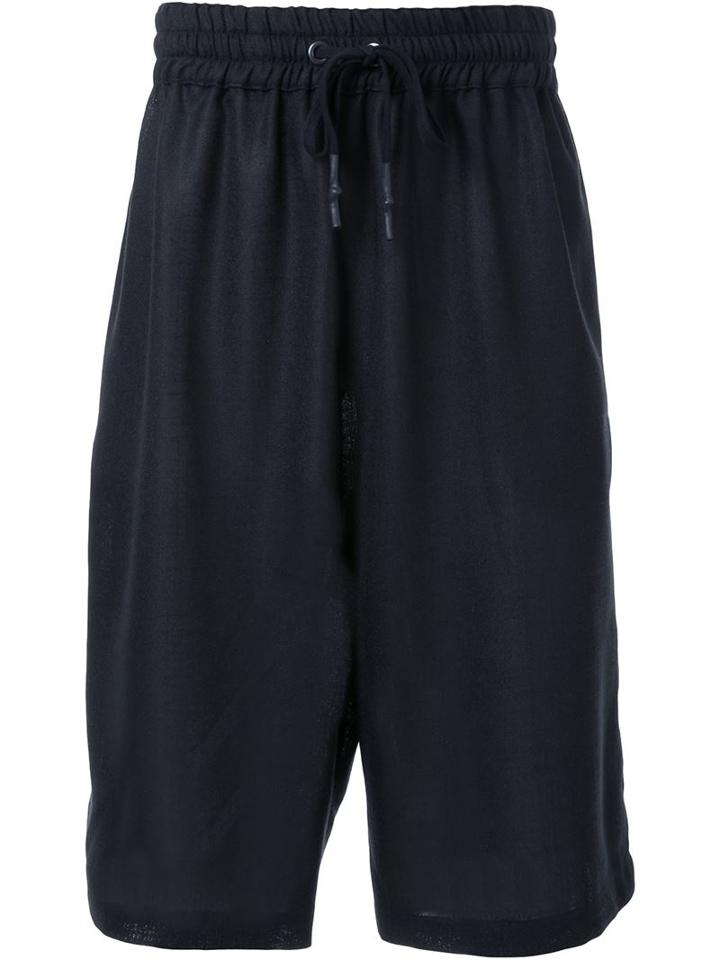 Strateas Carlucci Macro Shorts, Men's, Size: Medium, Black, Linen/flax/viscose