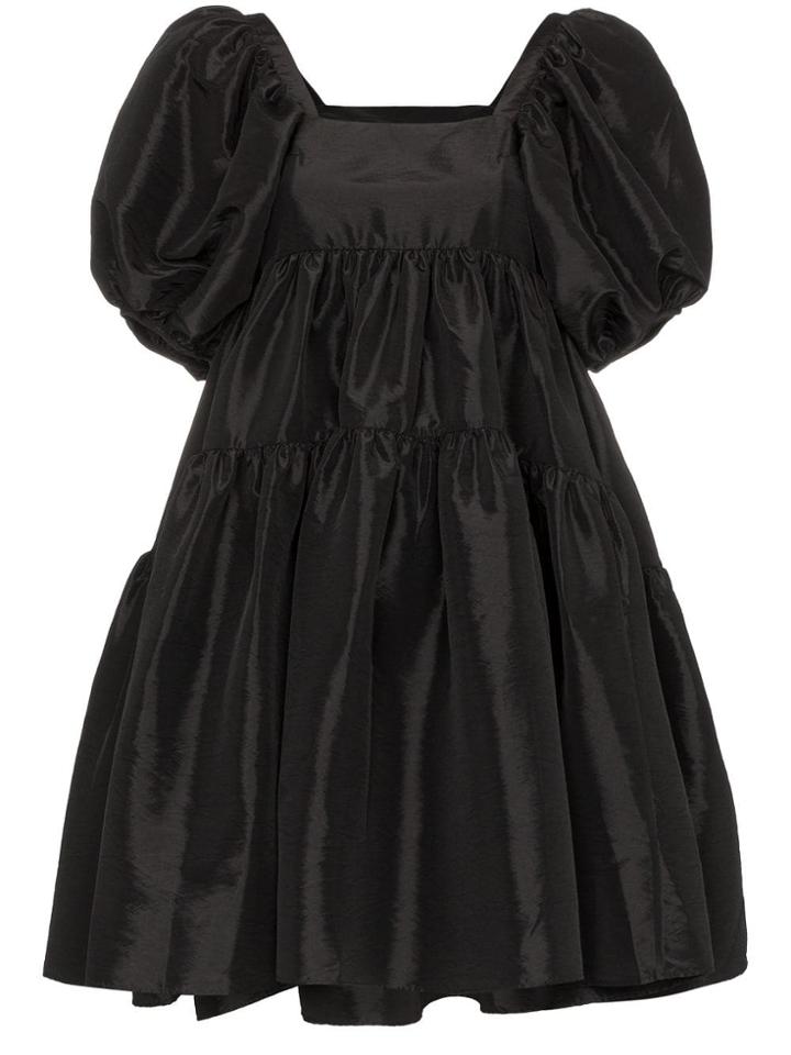 Cecilie Bahnsen Tiered Puff Sleeve Dress - Black
