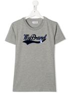 My Brand Kids Teen Logo Print T-shirt - Grey