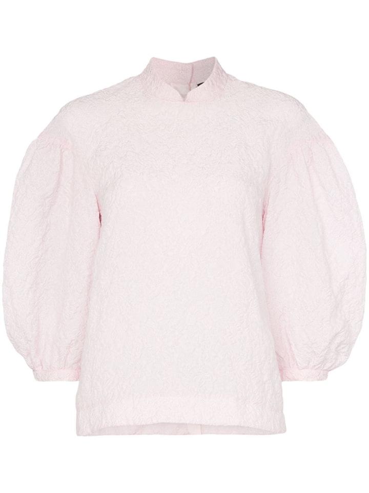 Simone Rocha Paper Balloon Sleeve Blouse - Pink