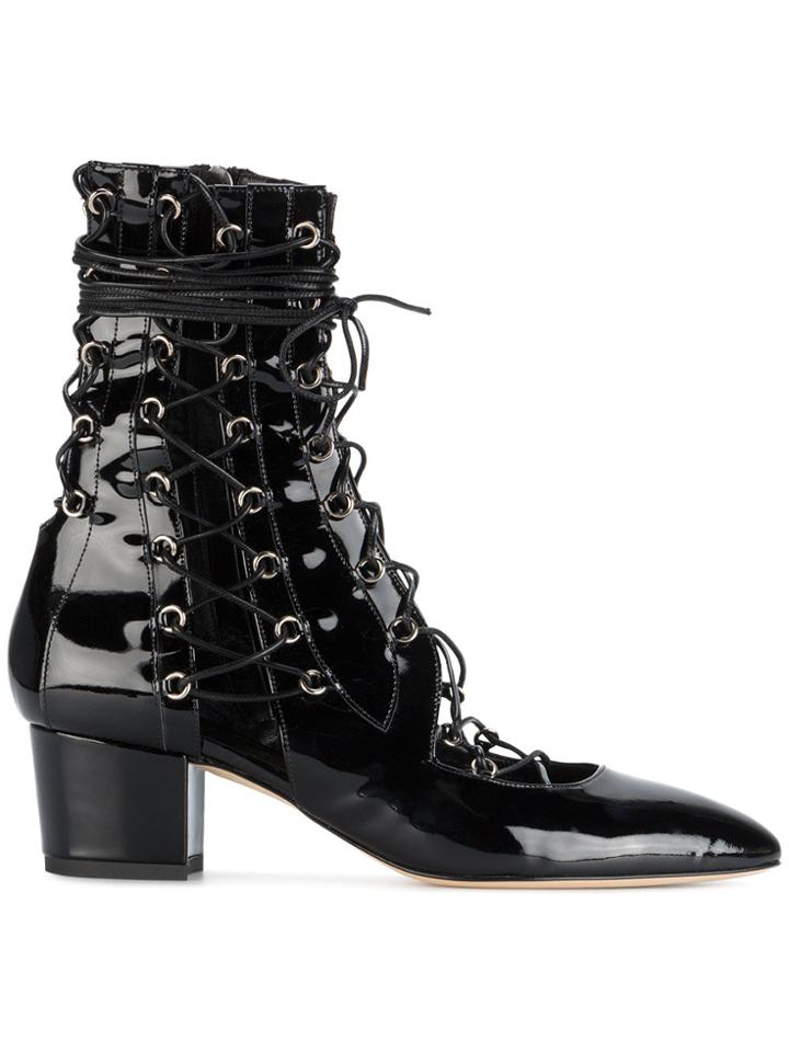 Liudmila Black Patent Drury Lane 50 Boots