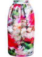 Adam Lippes High-waisted Floral Print Skirt - Pink