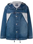 Wood Wood Hooded Denim Jacket - Blue