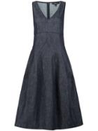 Derek Lam Deep V-neck Flared Dress