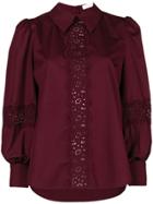 See By Chloé Lace Trim Blouse - Red