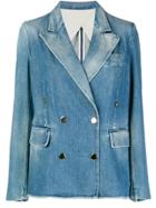Golden Goose Deluxe Brand Embellished Denim Jacket - Blue