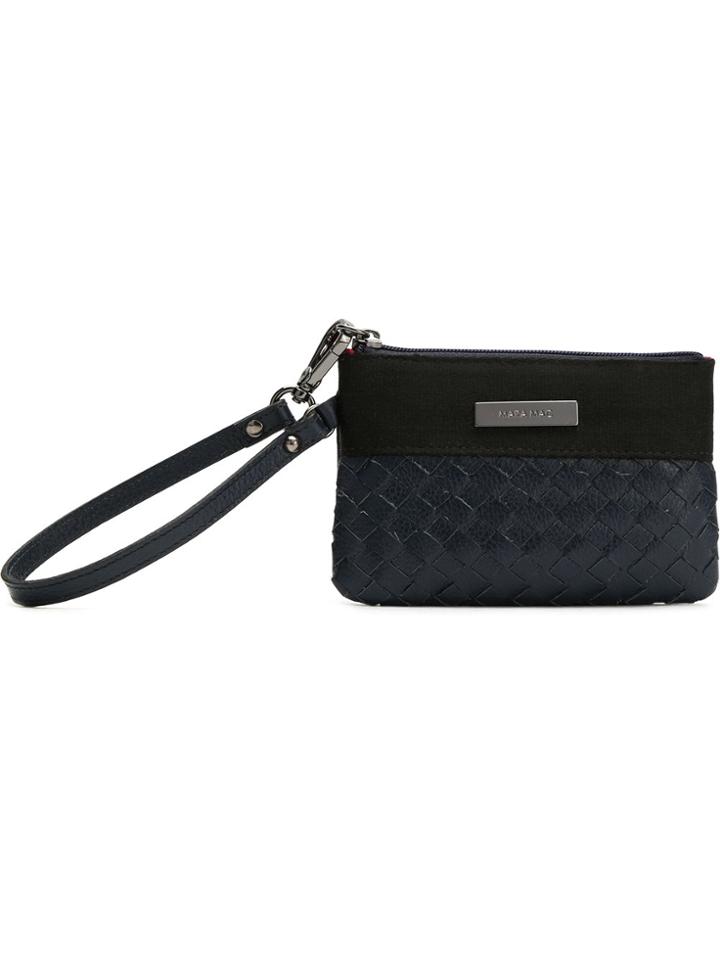 Mara Mac Woven Coin Purse - Black