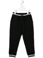 Dolce & Gabbana Kids Piped Track Pants, Boy's, Size: 8 Yrs, Black