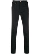 Saint Laurent Stretch Denim Skinny Jeans - Black