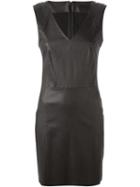 Drome V-neck Leather Dress