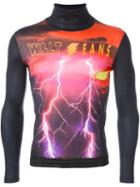 Walter Van Beirendonck Vintage Lightening Bolt Print Top, Men's, Size: Small