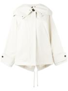 Marni Hooded Parka Jacket, Women's, Size: 40, White, Cotton