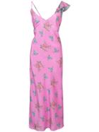 Natasha Zinko Floral Print Dress - Pink & Purple