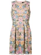 Needle & Thread Floral Pleated Dress, Women's, Size: 10, Pink/purple, Polyester
