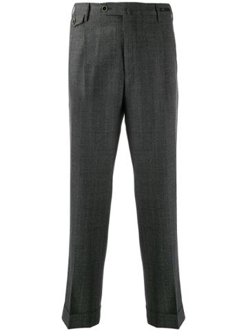 Pt01 Lower East Side Hepcat Chevron Trousers - Grey