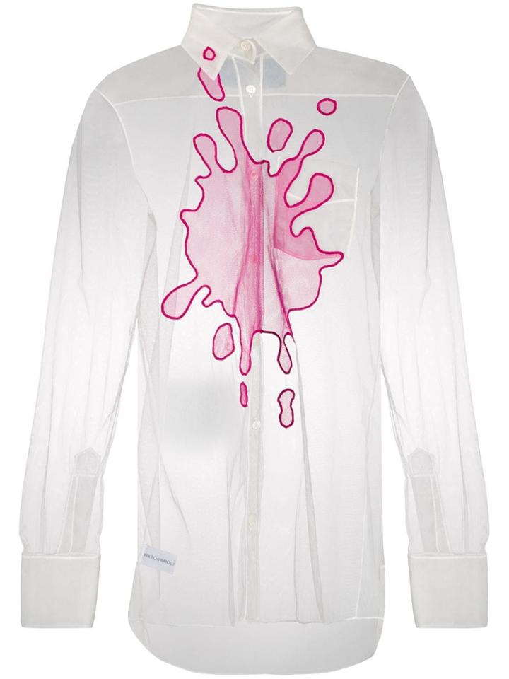 Viktor & Rolf The Splash Tulle Shirt - White