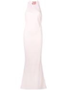 Esteban Cortazar Twisted Back Column Gown - Pink