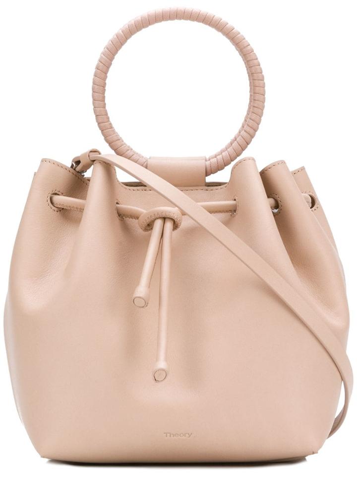 Theory Wax Cord Hoop Shoulder Bag - Pink & Purple