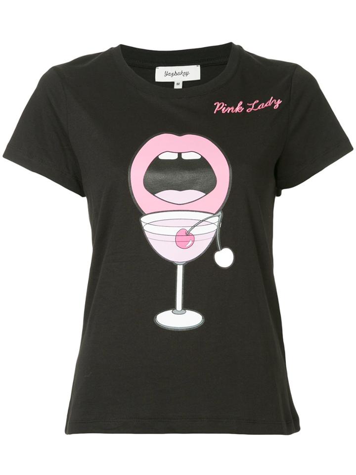 Yazbukey Pink Lady T-shirt - Black
