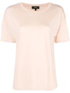 Theory Silk Panel T-shirt - Pink & Purple