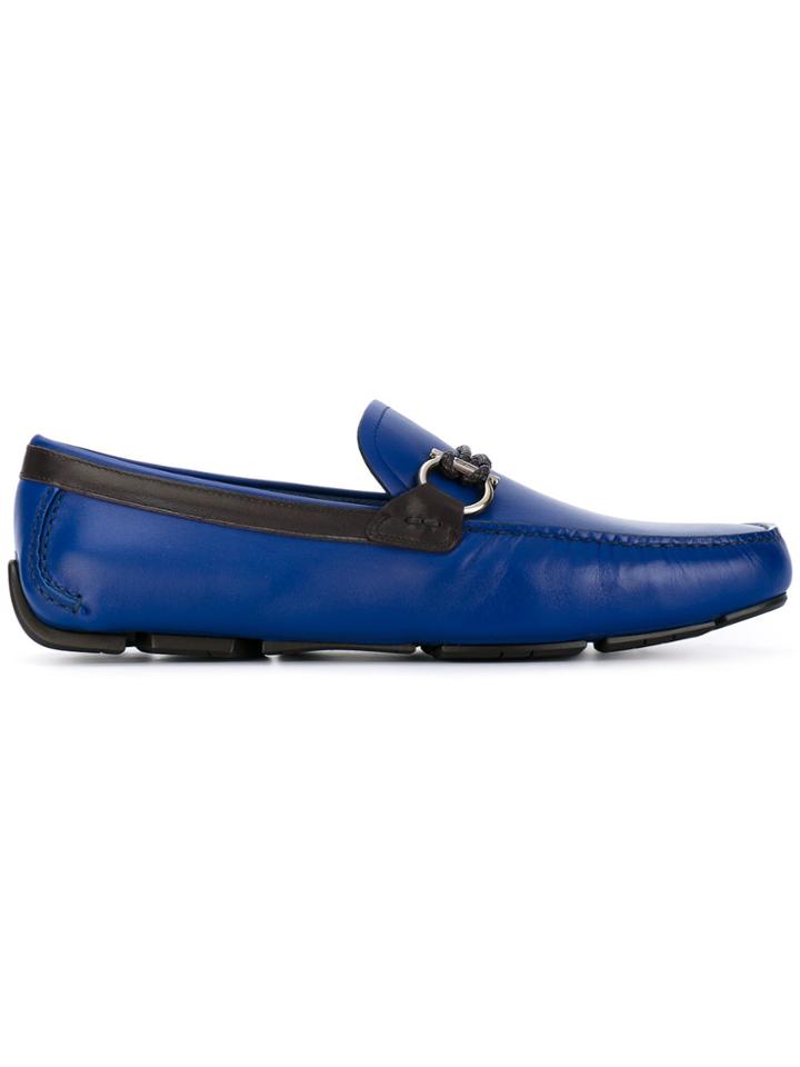 Salvatore Ferragamo Front Driver Moccasins - Blue