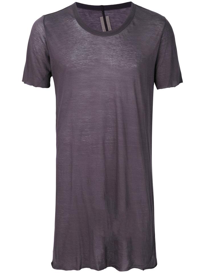 Rick Owens - Long Length T-shirt - Men - Cotton - L, Pink/purple, Cotton