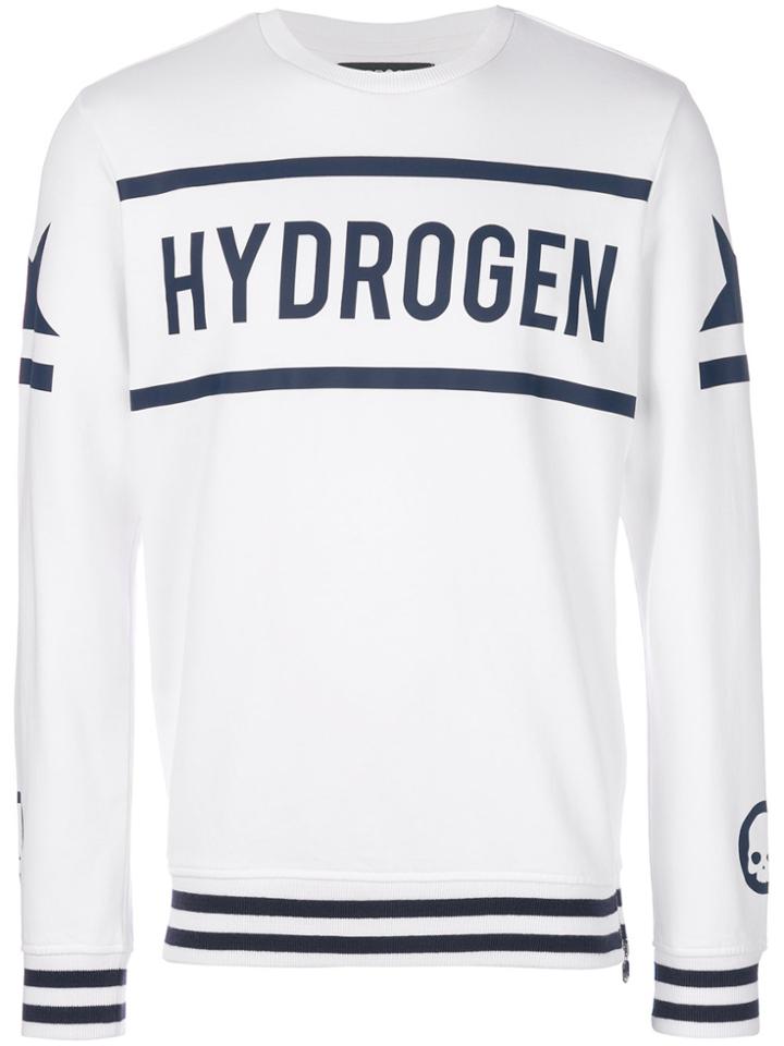 Hydrogen Hockey Crewneck Sweatshirt - White